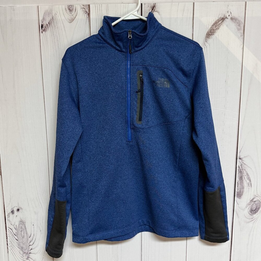 The North Face Men’s Canyonlands 1/2-Zip Jacket M Blue Heather EUC